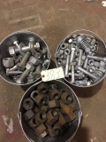 (3) Buckets of Nuts and Bolts