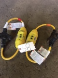 (2) Extension Cords W/ Surge Protectors