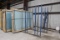 10' Floor Track Glass Rack