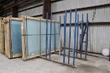 10' Floor Track Glass Rack