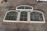 (4) Frosted Glass Windows
