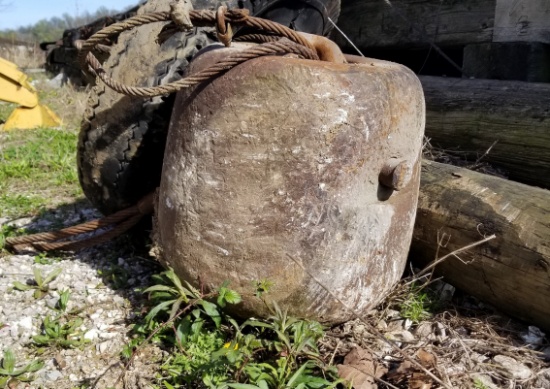 DEMOLITION HEADACHE BALL – ESTIMATED WEIGHT 2.500 LBS.