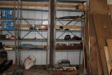 (2) Metal Shelves W/ Contents