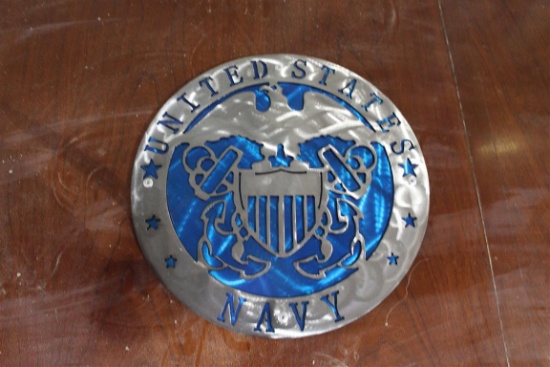 12"x1/8" Steel U.S. Navy Metal Artwork . ~