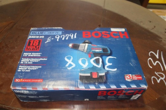 Unused Bosch 33618-2G 18V 1/2" Drill/Driver . ~