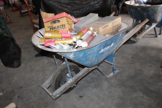 Jackson Wheelbarrow w/ Contents: Electrical and Chulk