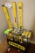 Lot of Stanley, Johnson, and General Levels W/ Stand