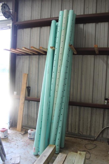 Lot of Approx (13) Perforated Sewer Pipe Approx 10ft
