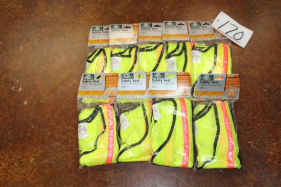 Lot of Approx (8) Safety Vests