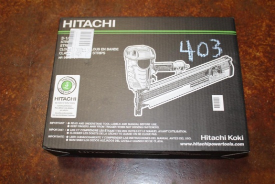 (1) Hitachi 3-1/2” 90mm Strip Nailer Model NR 90AE(S1)