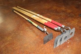 Lot of (4) Hand Tools (Hoes)