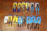 Lot of Vise Grips, Needle Nose, and Pliers