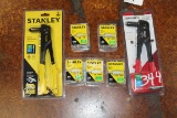 Lot of Stanley 5/32”, 3/16”, and 1/8” Aluminum Rivets with (1) Stanley Riveter Model MR33 and (1) Ar