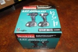 (1) Makita 18V Sub-Compact LXT Lithium-Ion Brushless 2-Piece Combo Kit (Driver-Drill/Impact Driver)