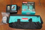 (1) Makita 18V LXT Lithium-Ion Cordless 1/2” Hammer Driver-Drill Model XPH01Z, (1) Makita Fast Charg