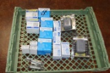 Lot of (8) Assorted Pressure Switches, (4) Simmons 1” Check Valves, (3) Simmons Gauges, (2) 1/4”x4”