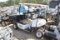 ELECTRIC E-Z-GO GOLF CART W/ DUMP BED CANOPY AND . SALVAGE ROW