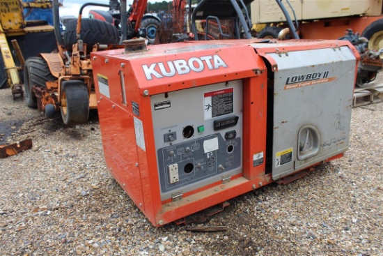KUBOTA GL7000 SALVAGE ROW 6.5 KW Generator Single Phase Diesel Engine Skid Mounted