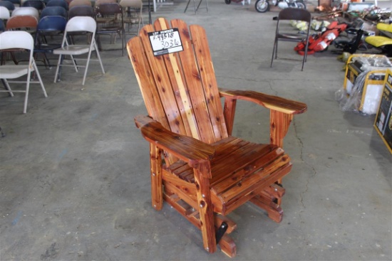Cedar Glider Rocking Chair . ~