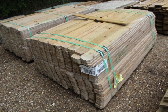 Approx. (240) 5/8x6x6 De Fence Boards