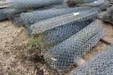 LOT OF MISC SIZED CHAIN LINK FENCING