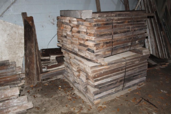 2 pallets of antique Cypress 2x8's salvaged from Arkansas mill approx. 4' lengths; pallet dimensions