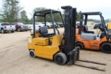 Hyster 5000 LB LP Gas Hard Tire Forklift sn: A187V07576H Hours: 564