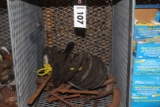 (1) BIN OF C-CLAMPS & MISC ITEMS