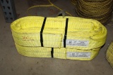 LOT OF 2 10’ LONG 4” WIDE SLINGS 19,800 VETICAL LIFT