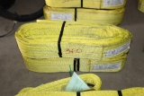 LOT OF 2 10’ LONG 4” WIDE SLINGS 19,800 VETICAL LIFT