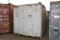 40' Container w/ Front & Rear Doors, Contents Including Shelves & Metal Siding