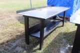 Heavy Duty Steel Shop Table