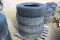 PALLET W/ (4) 295/75R22 BRIDGESTONE TIRES