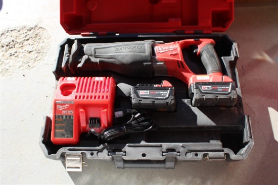 2720-20  Milwaukee M18 2720-20 Reciprocating Saw 18V w/ Case & Charger  ~