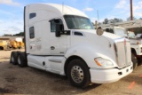 T680 1XKYAP9X5EJ386865 KENWORTH T680 SALVAGE ROW Condo Sleeper 3.21 Ratio Fifth Wheel Hitch GAWR Rea