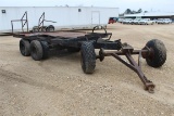 12' TRAILER W/ PINTEL HITCH TANDEM AXLES  NO TITLE    ~