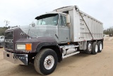 CL713 1M2AD38C6TW004348 MACK CL713 18' Aluminum Dump w/ Tarp Air Lift 4th Axle Mack E7 400 HP Engine