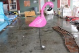 62 INCHES  Large Metal Pink Flamingo 62 INCHES