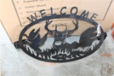 .  Metal Welcome Sign .