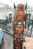 .  Wood Indian Totem Pole .