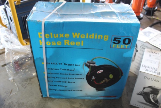 Retractable 50' Oxy & Accentylene Welding Hose Reel w/ Hose ~