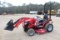 MAHINDRA EMAX 22 FRONT END LOADER W/ BUCKET HYDRO TRANSMISSION 22HP  60'