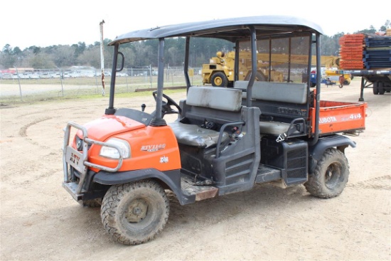 KUBOTA RTV1140 4X4 4 SEATER DUMP BED CANOPY DIESEL ENGINE    ~