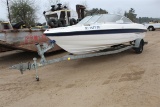 BAYLINER . 20' Ski Boa05 Mericruiser Gas Motor Single Axle Trailer NO REGISTRATION FOR BOAT / KEY IN