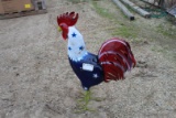 Small Red White & Blue Rooster . ~