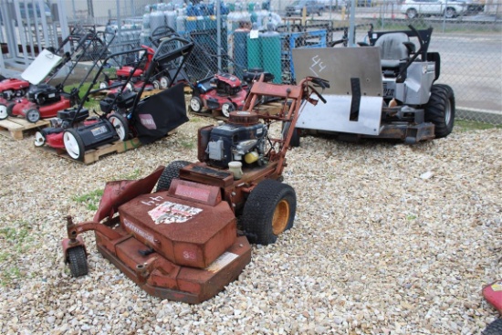 (1) SALVAGE HYDRO WALK MOWER. (DIXIE CHOPPER NOT INCLUDED)
