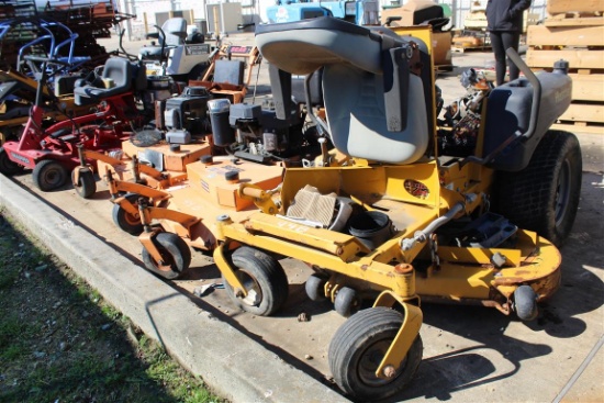 (3) SALVAGE MOWERS ( SCAG, HUSTLER)