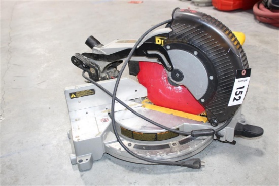 DEWALT DW715 12" COMPOUND MITER SAW 120V DBL INSULATED ~ **This Lot is part of a Bank Maintenance Fa