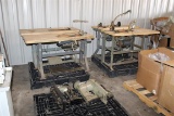 (2) Sewing Machines with (4) Tables
