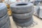 LOT OF 11R24.5 TIRES